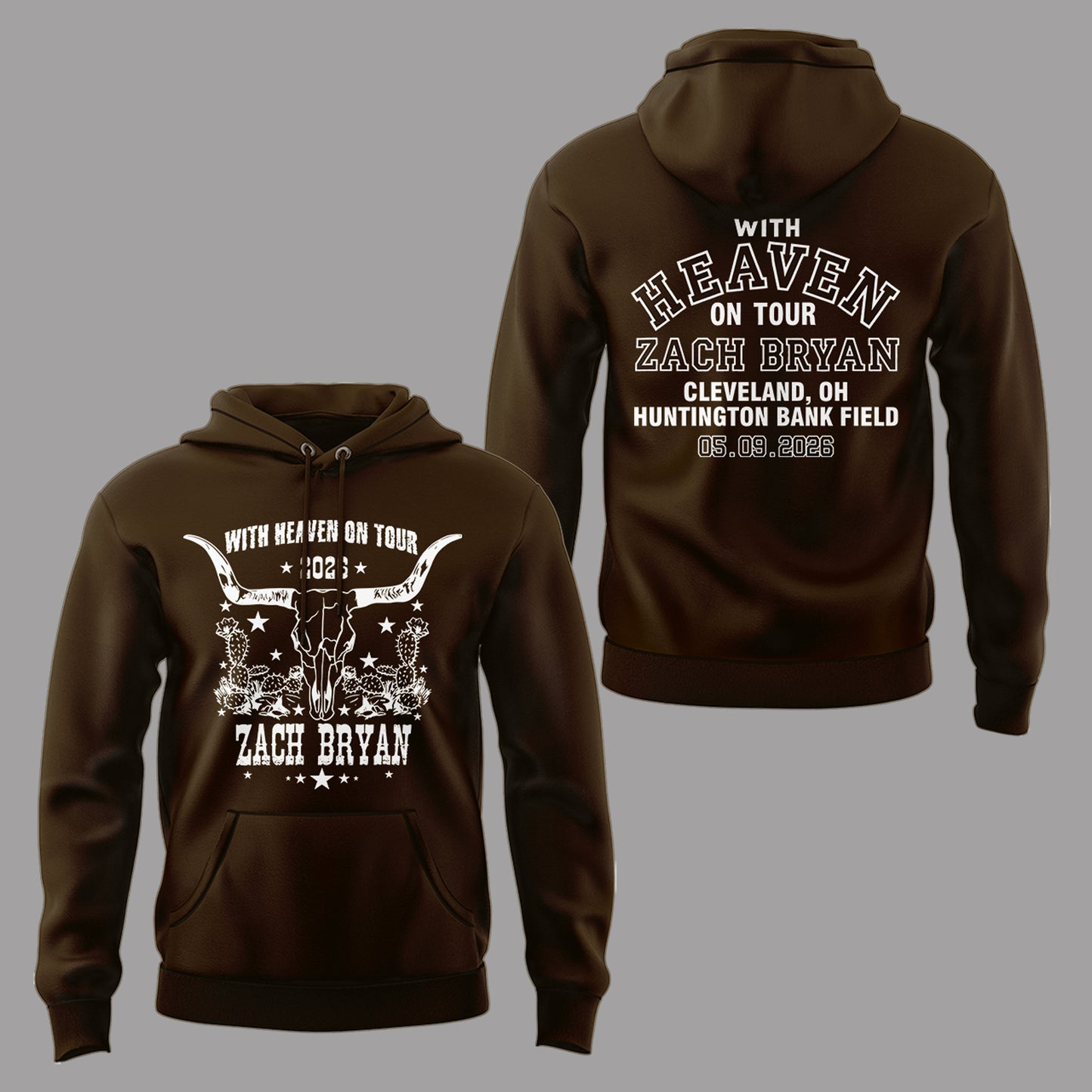 Limited Edition “With Heaven On Tour 2026” at Huntington Bank Field Stadium Hoodie-PA050626028
