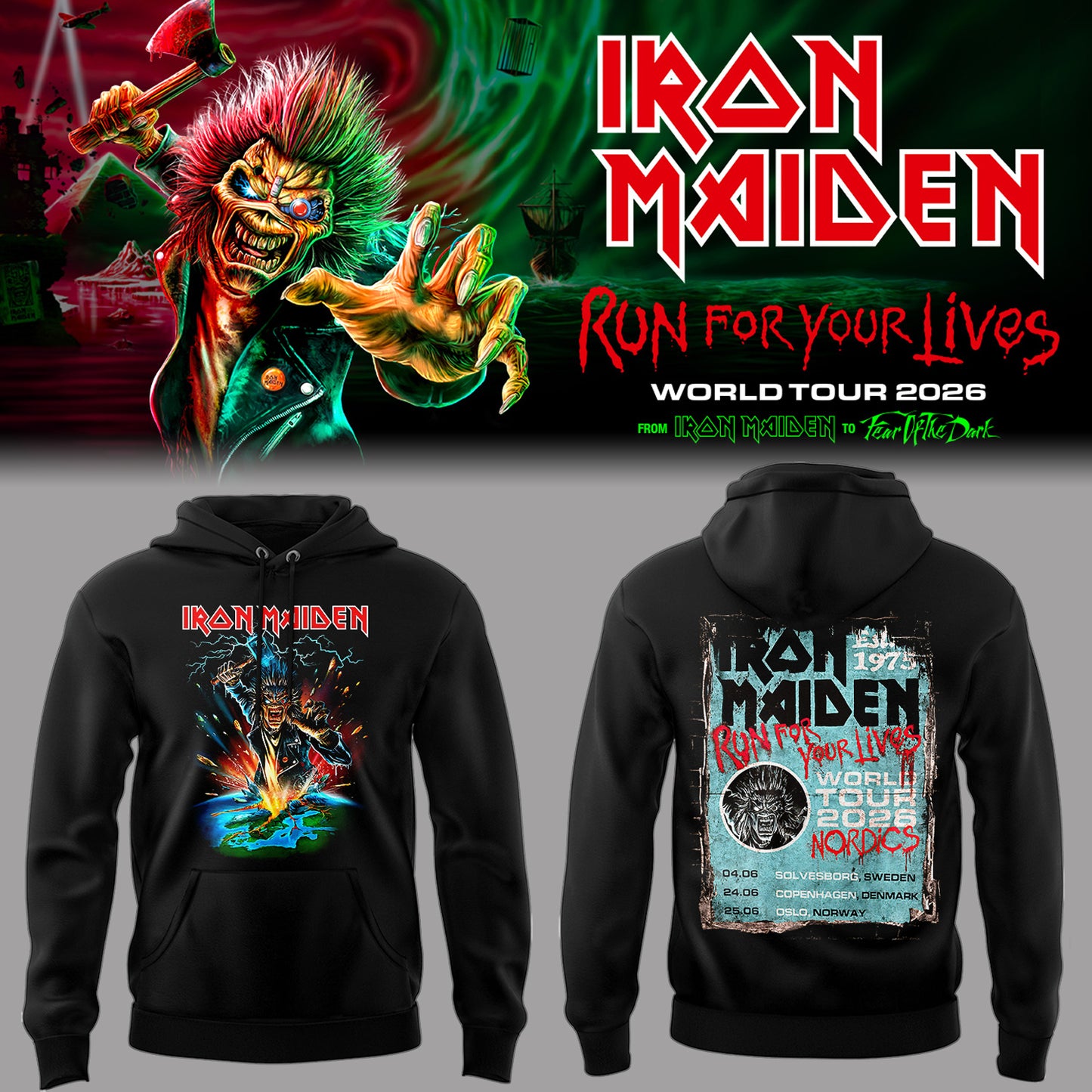Limited Edition Run For Your Lives 2026 At Sölvesborg, Sweden Hoodie-PA060426004