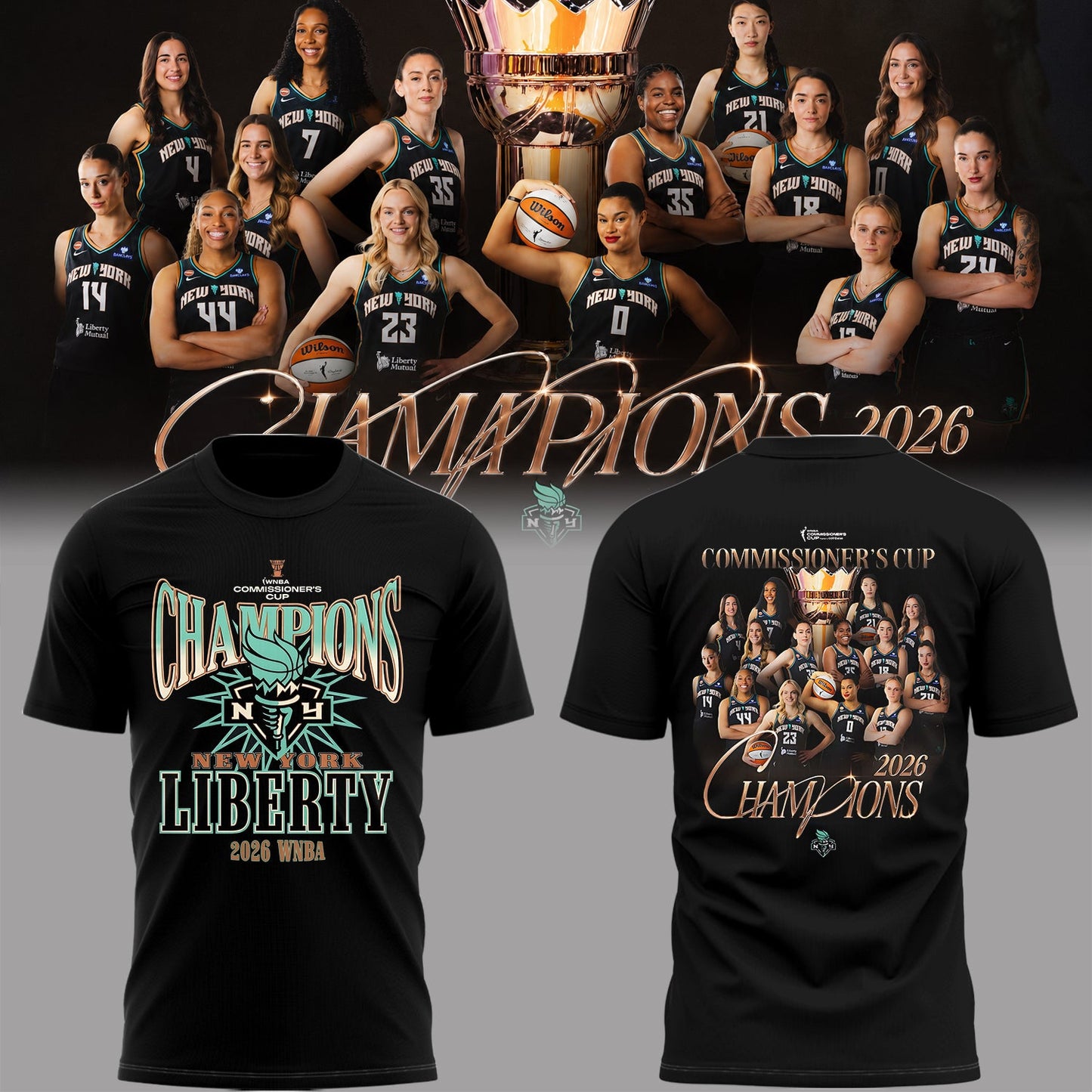 Liberty 🗽2026 Commissioner’s Cup Champions 🏀🏆Shirt