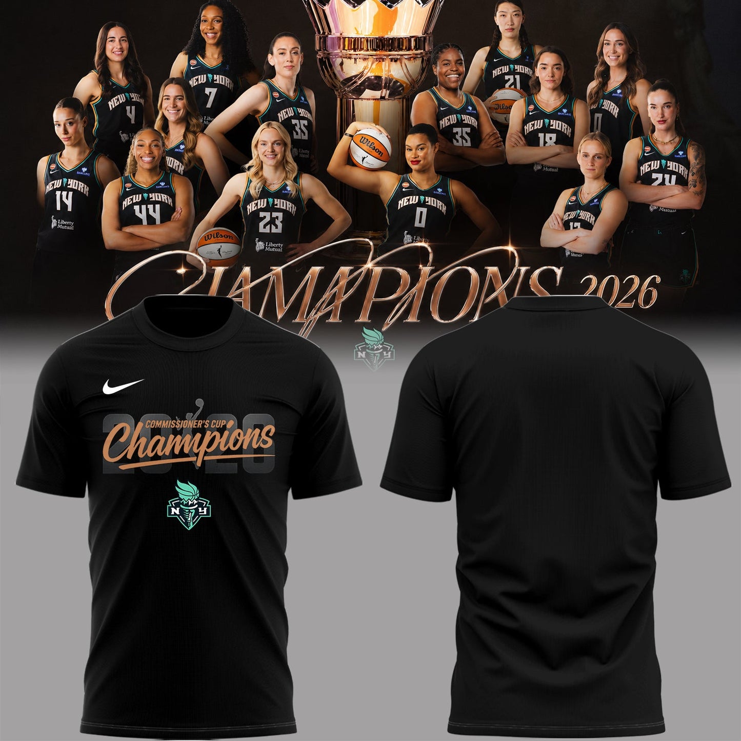 Liberty 🗽2026 Commissioner’s Cup Champions 🏀🏆Shirt