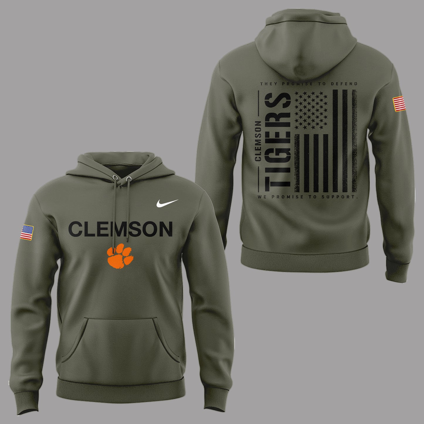 Limited Edition Clemson Military Appreciation Hoodie-PA112425004