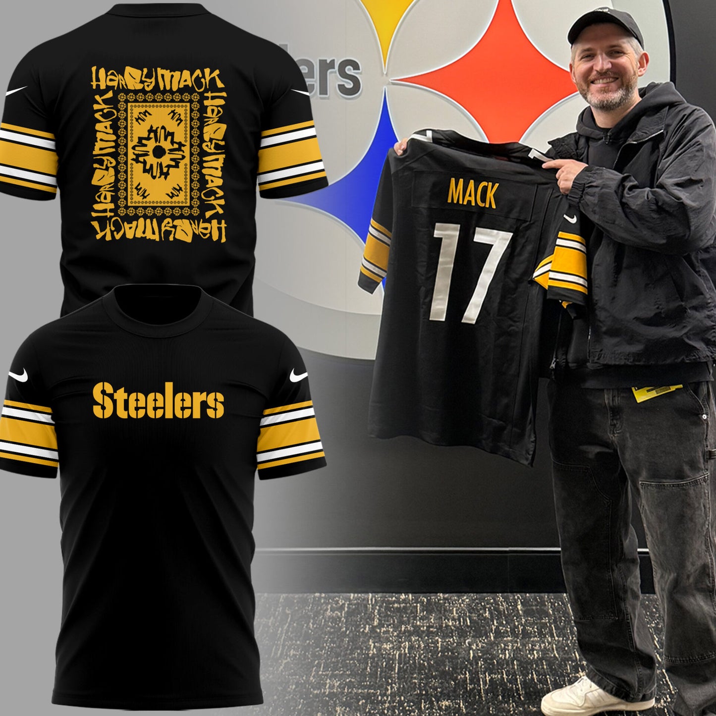 Limited Edition STEEL Football Harry Mack TShirt-PU25111603