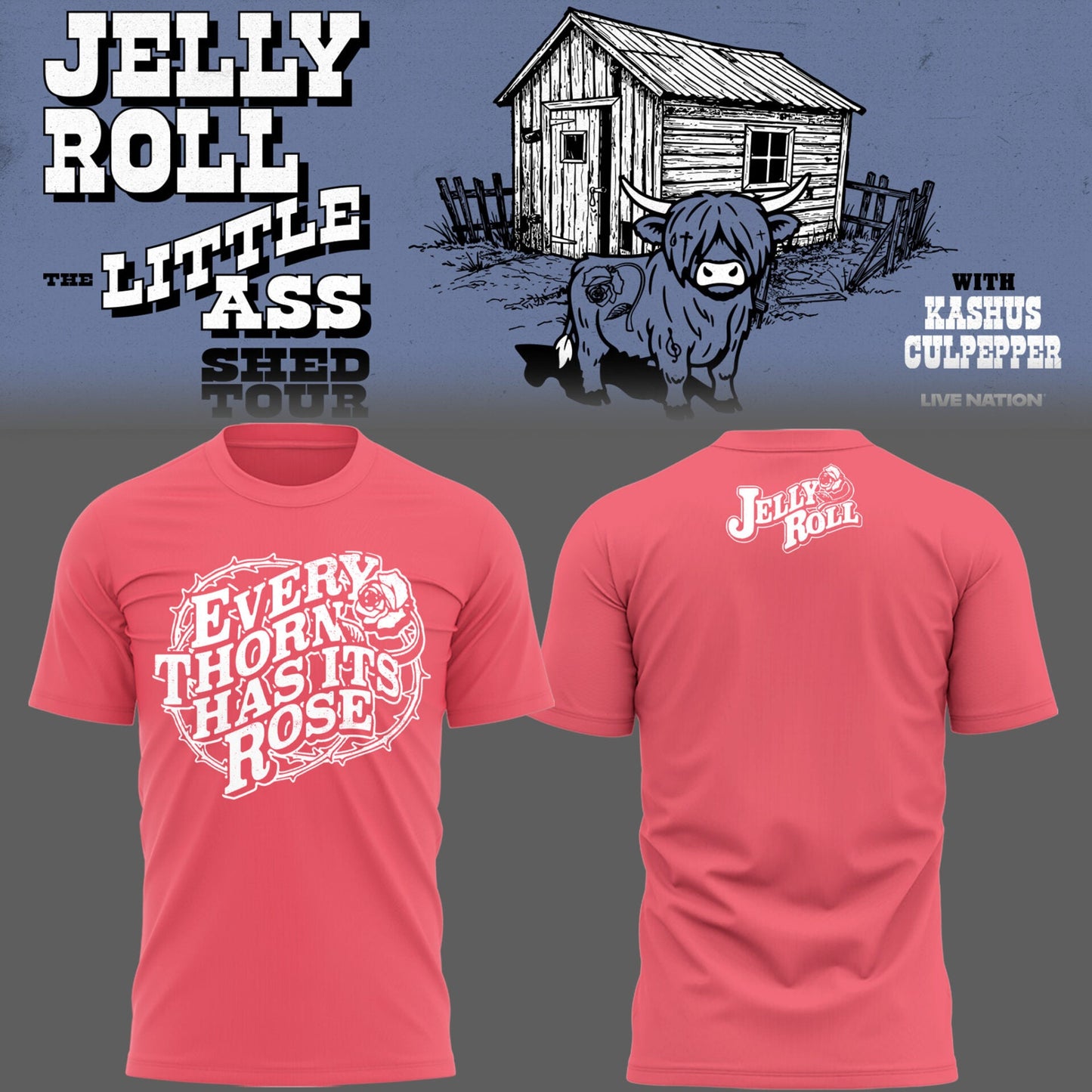 J.Roll “The Little Ass Shed Tour 2026” TShirt