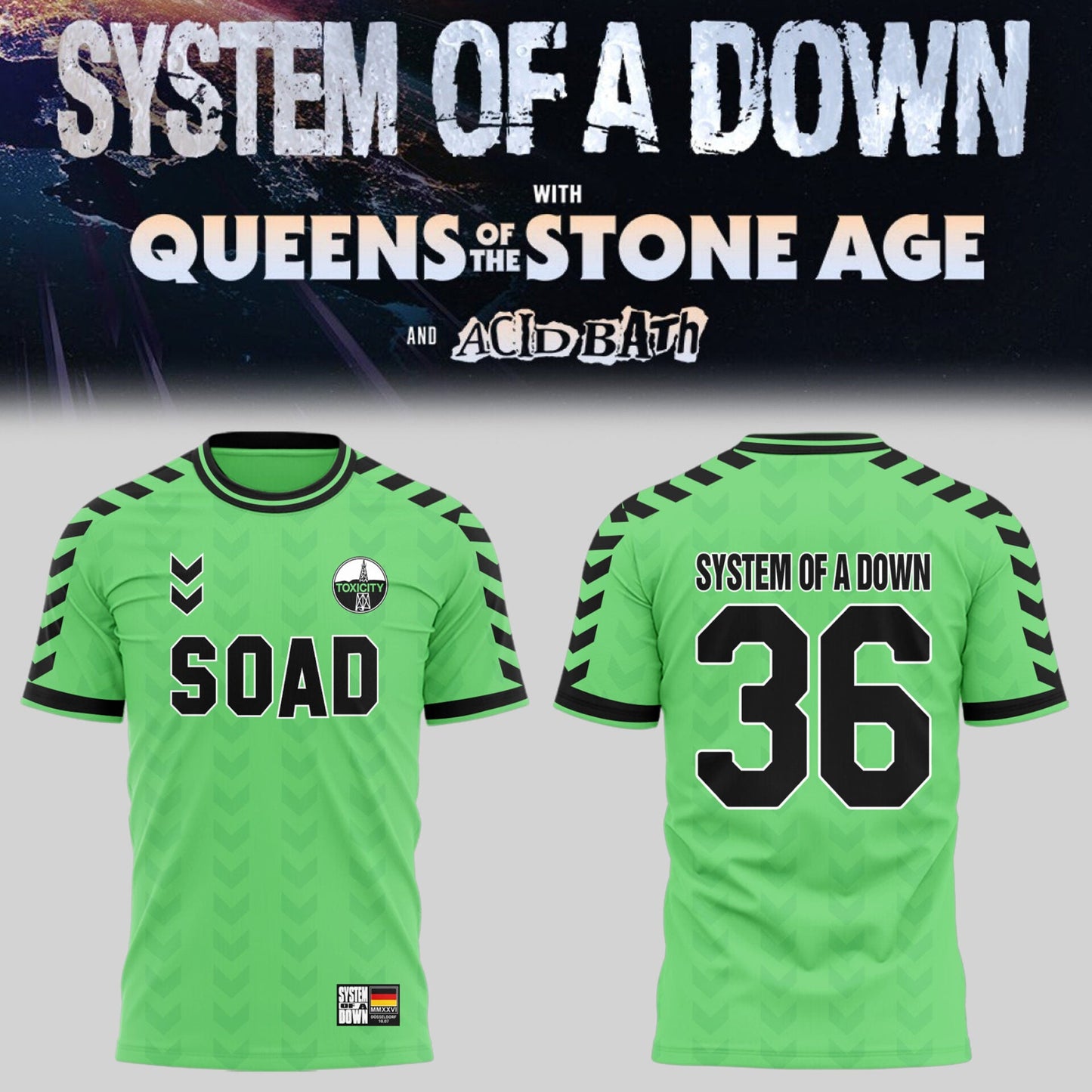 Limited Edition SOAD UK & Europe Stadium Tour 2026 T-Shirt