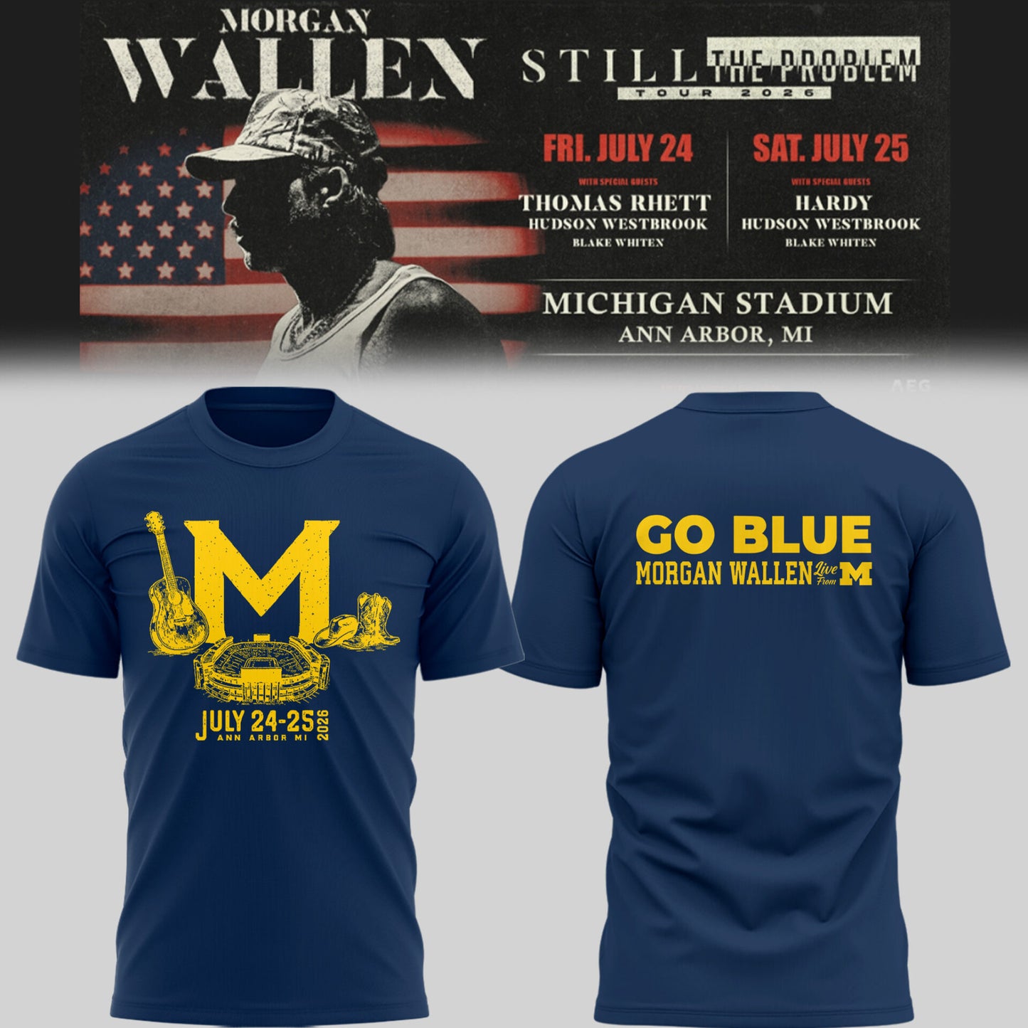 MICHIGAN x MW “Still The Problem Tour 2026” TShirt-PU26072308