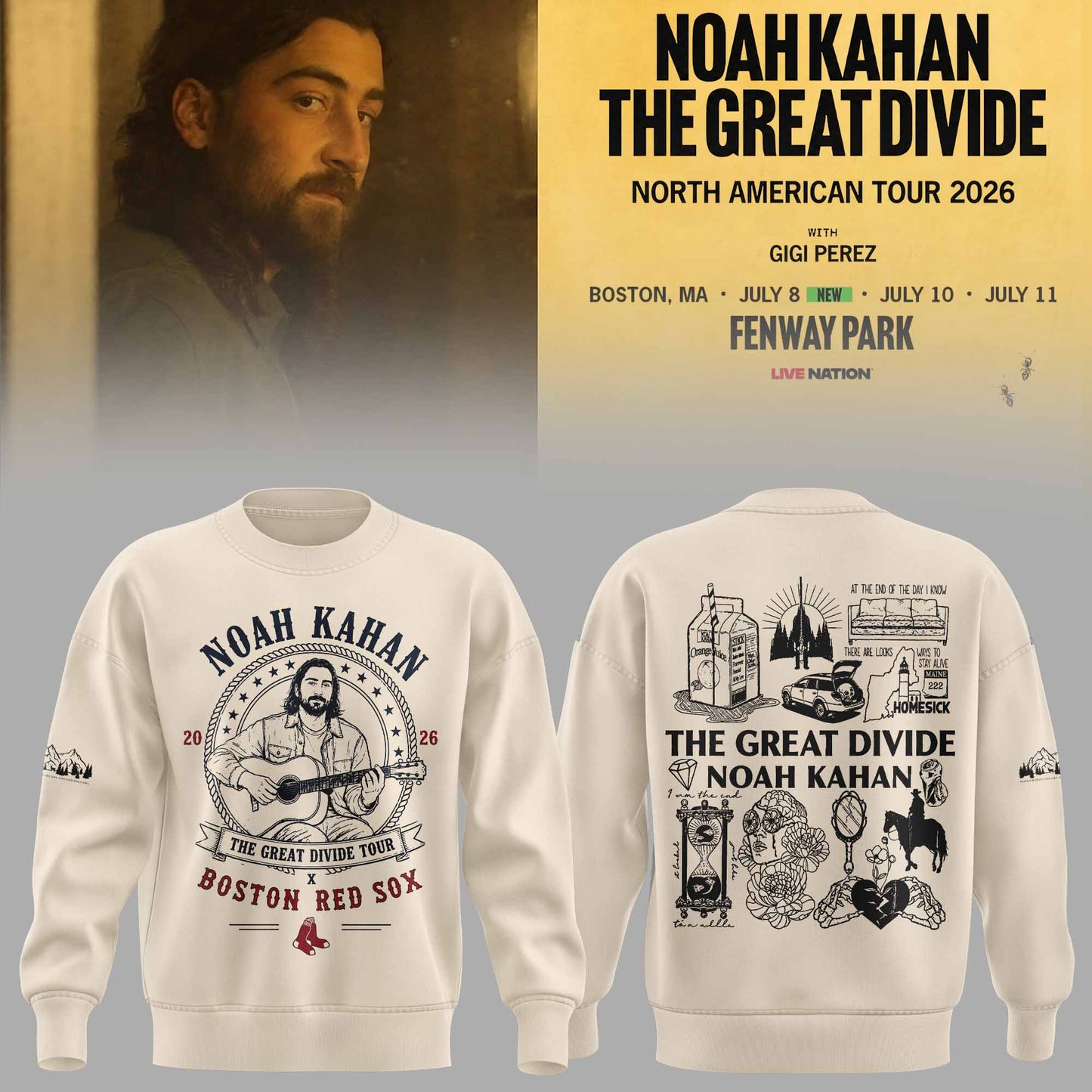 _Noah Kahan – The Great Divide Tour 2026 Limited Sweater