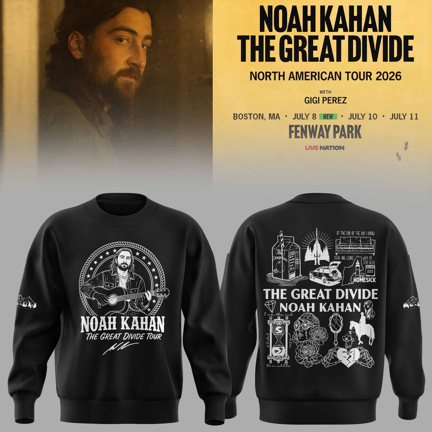 _Noah Kahan – The Great Divide Tour 2026 Limited Sweater