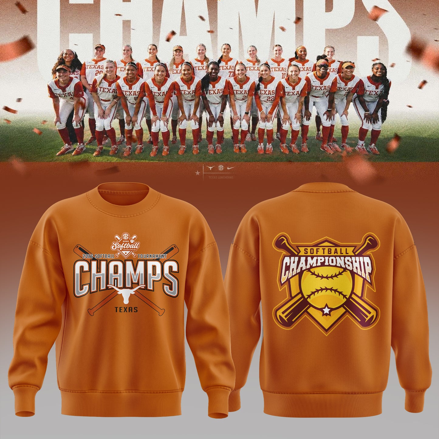 2026 SEC Softball Tournament Champions Sweater