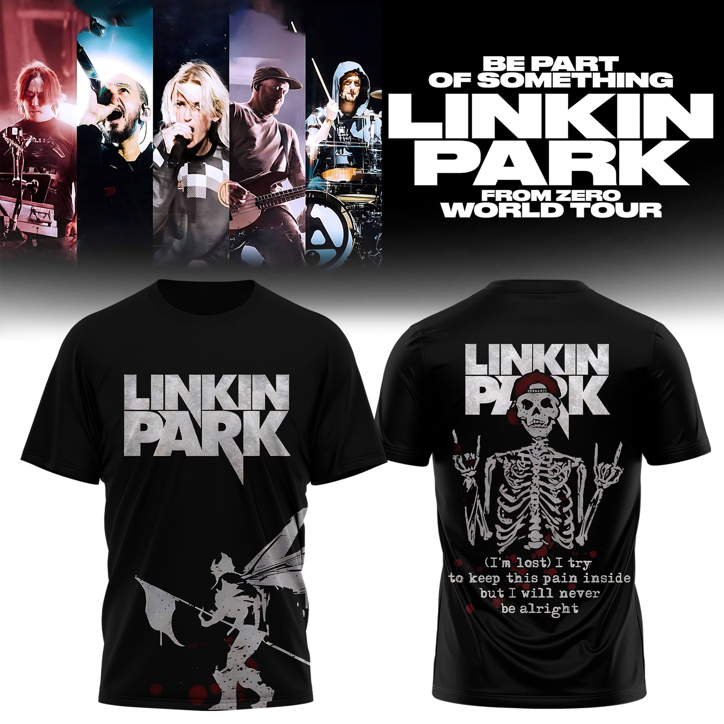 .Linkin Park 2026 Tour Merch Is Here – From Zero T-Shirt Collection