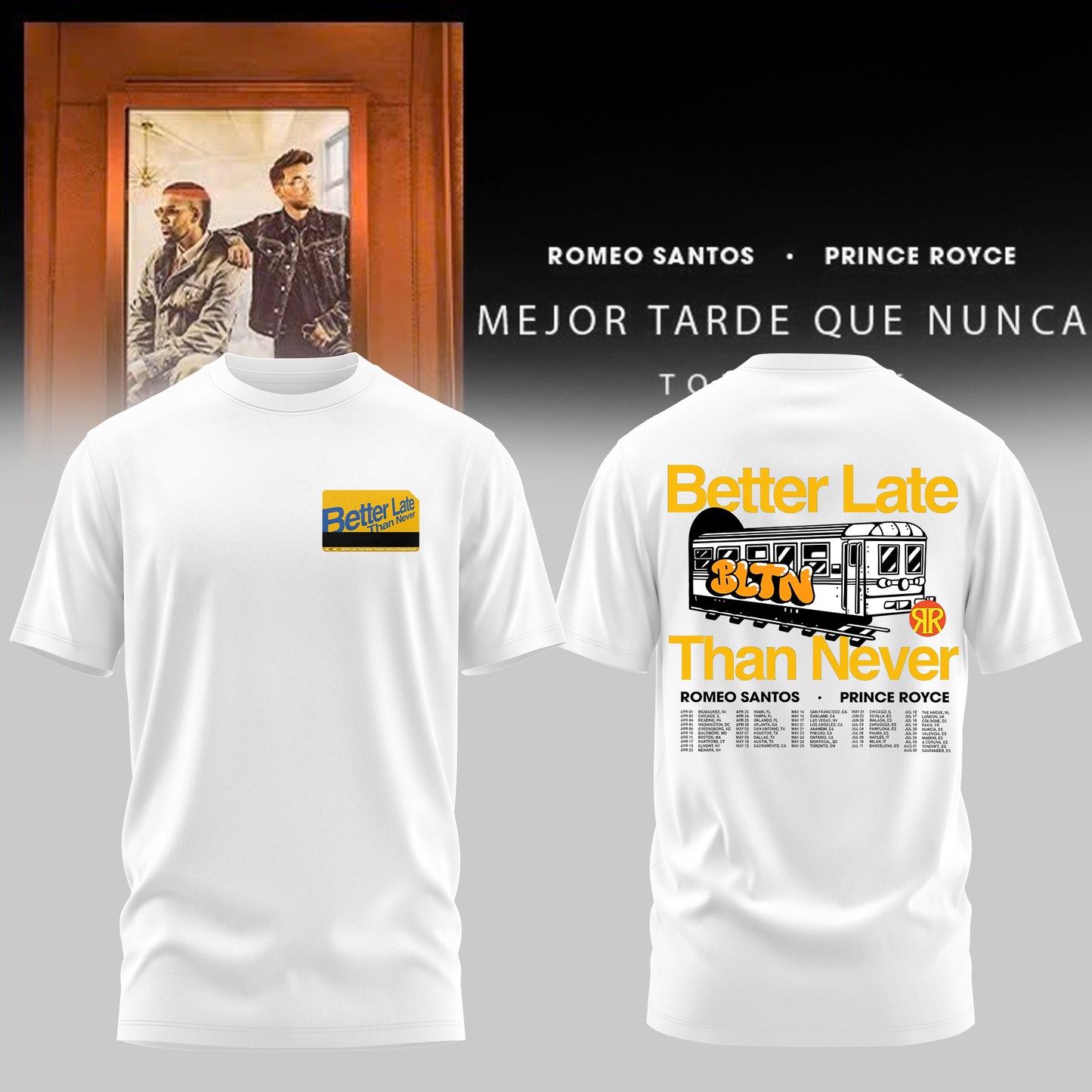 RS & PR – Mejor Tarde Que Nunca Tour 2026 Limited T-Shirt
