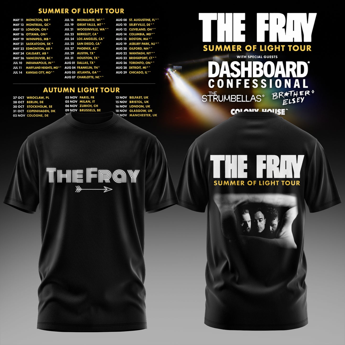 The Fray – Summer of Light Tour Limited T-Shirt