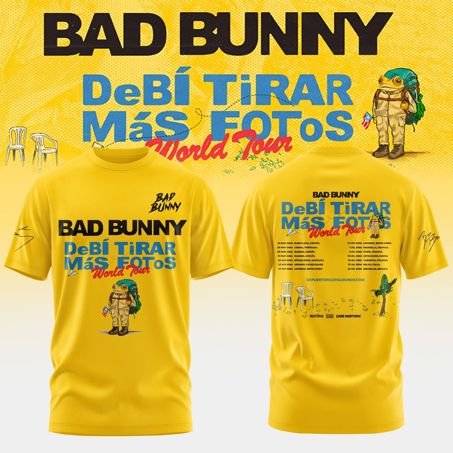 BB – DeBÍ TiRAR MáS FOToS World Tour Limited T-Shirt