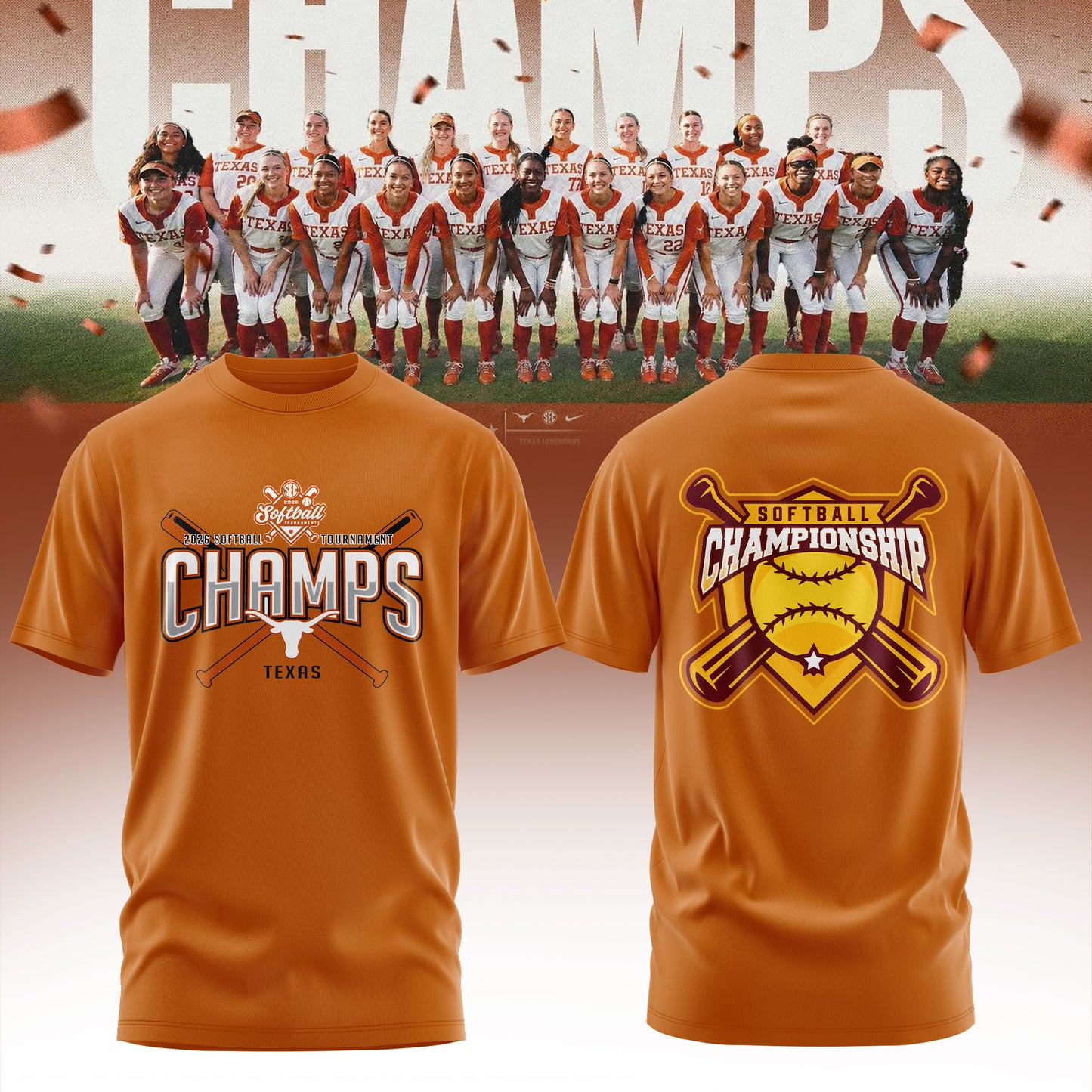 2026 SEC Softball Tournament Champions Tee