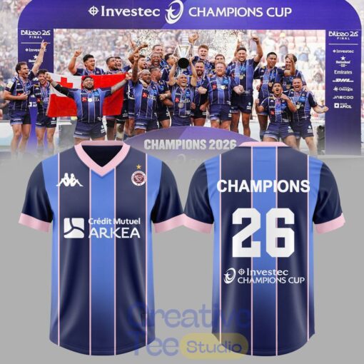 Union Bordeaux Bègles European Champions 2026 Football Jersey – Away