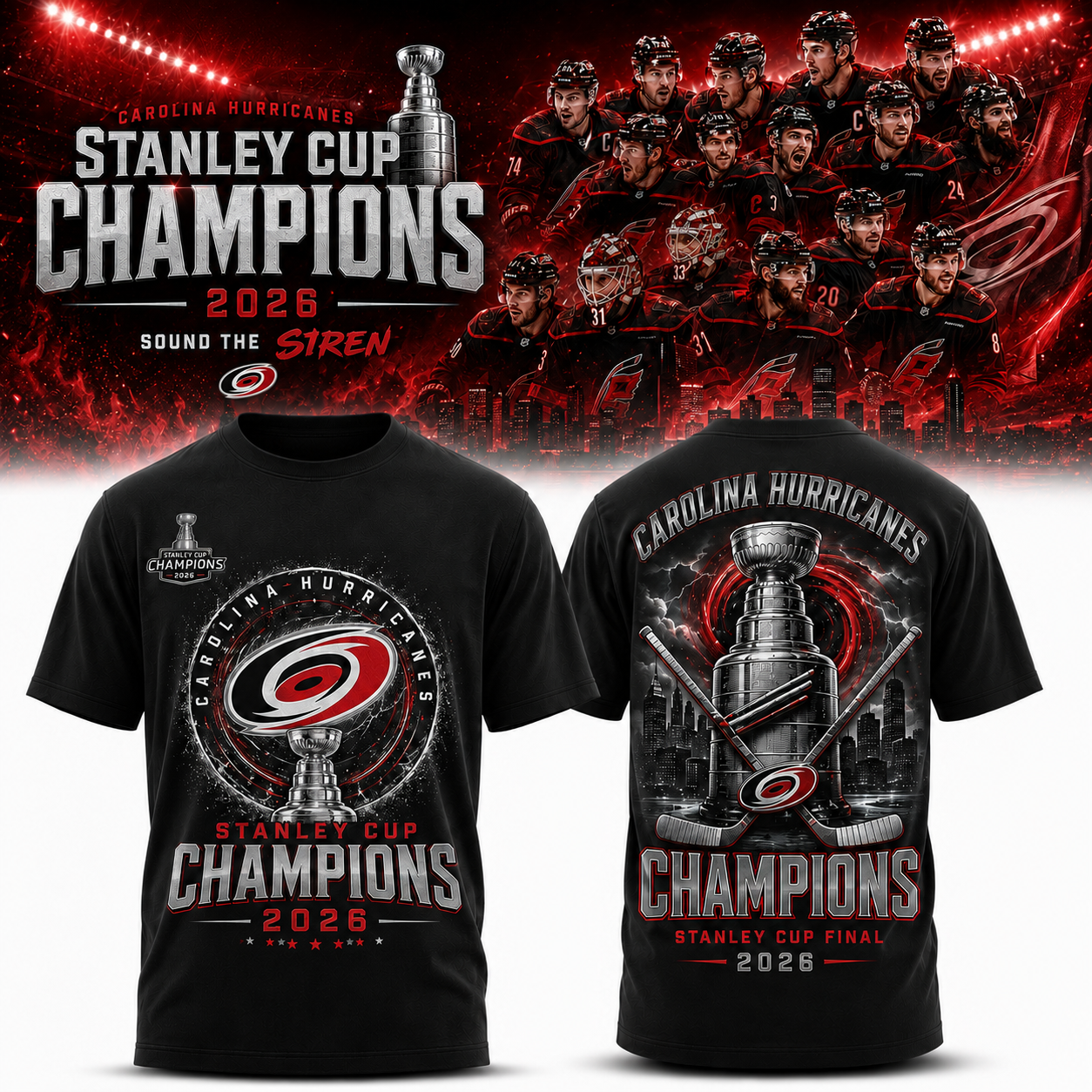 _Champions C Hurricanes 2026 Stanley Cup Edition Tee