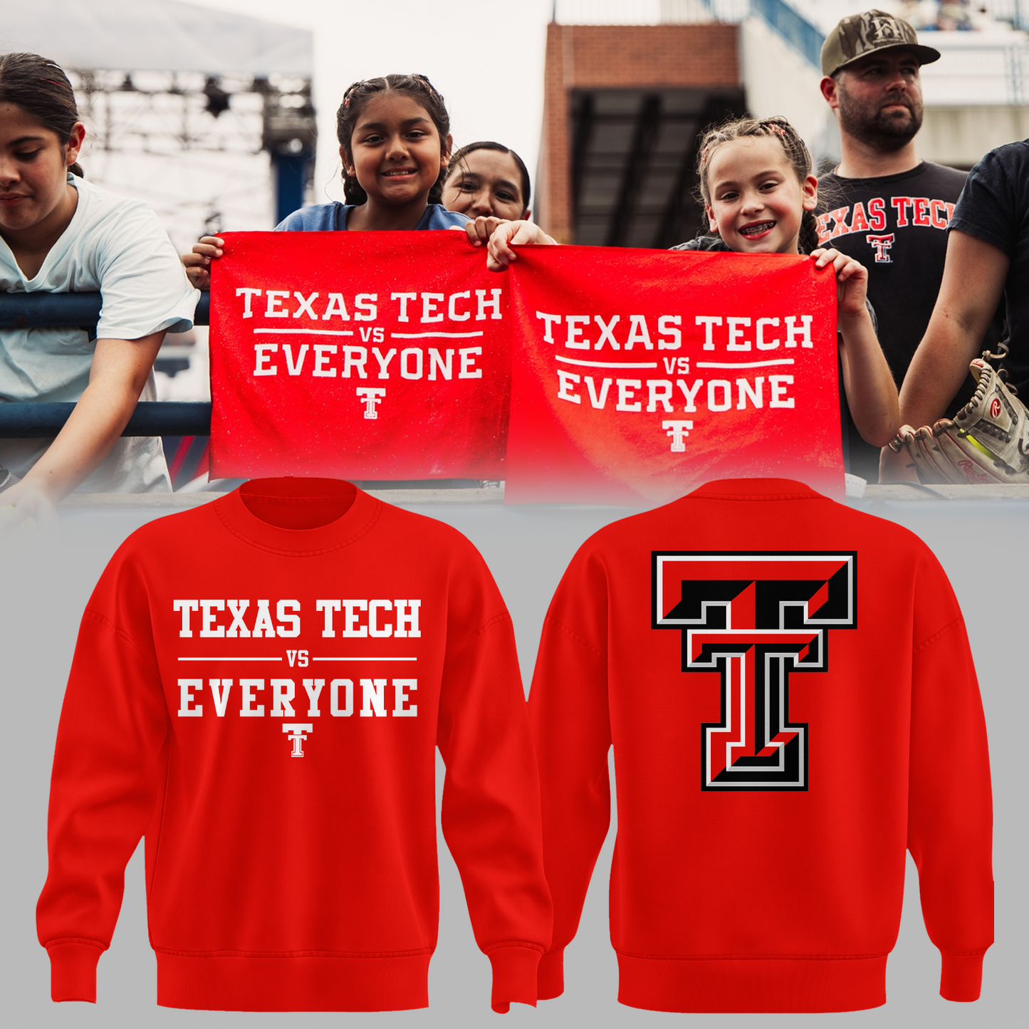 🔥 Texas Tech Special “Texas Tech Vs Everyone” Limited Edition Sweatshirt