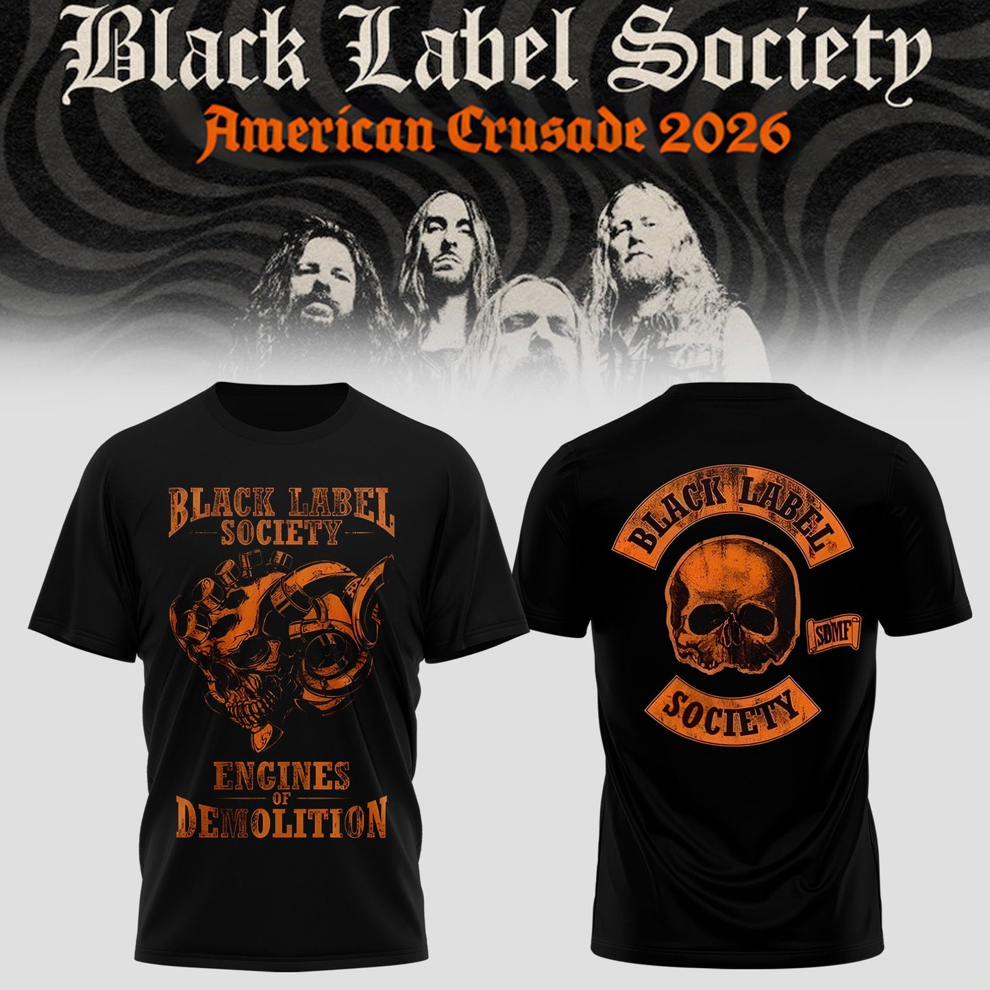 Black Label Society – “American Crusade” Tour Tee