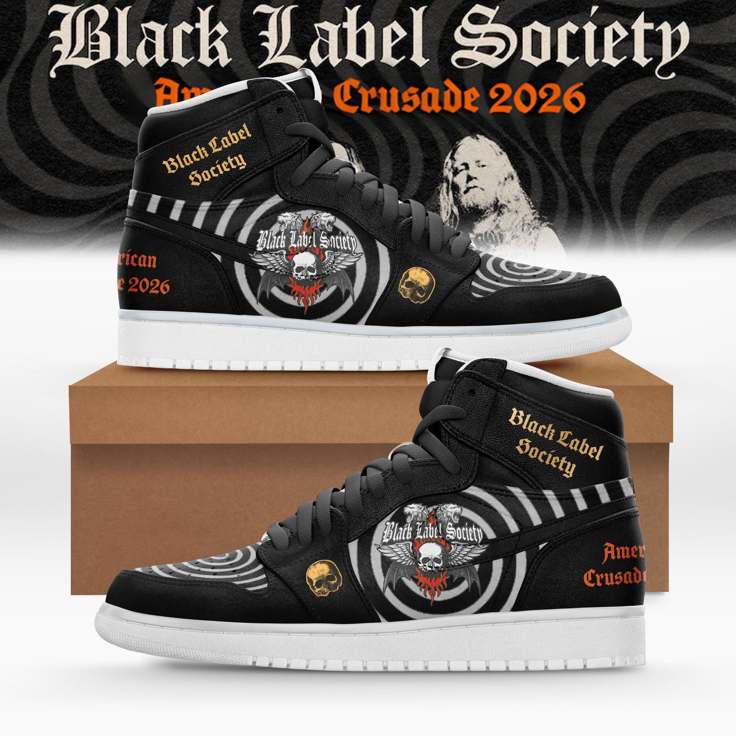 _ Black Label Society – “American Crusade” Tour Shoes