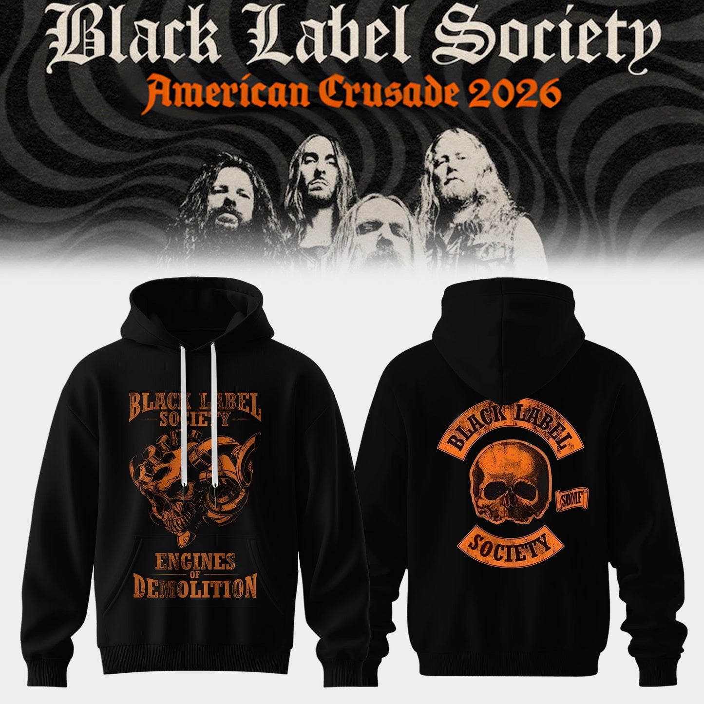 Black Label Society – “American Crusade” Tour Hoodie