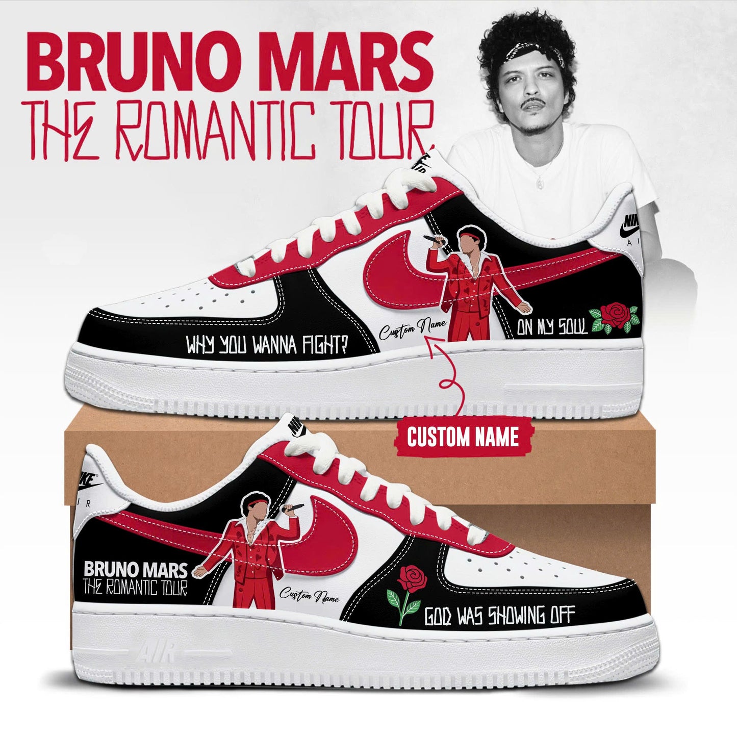 _ BM “The Romantic Tour” Limited Edition AF1 Sneakers