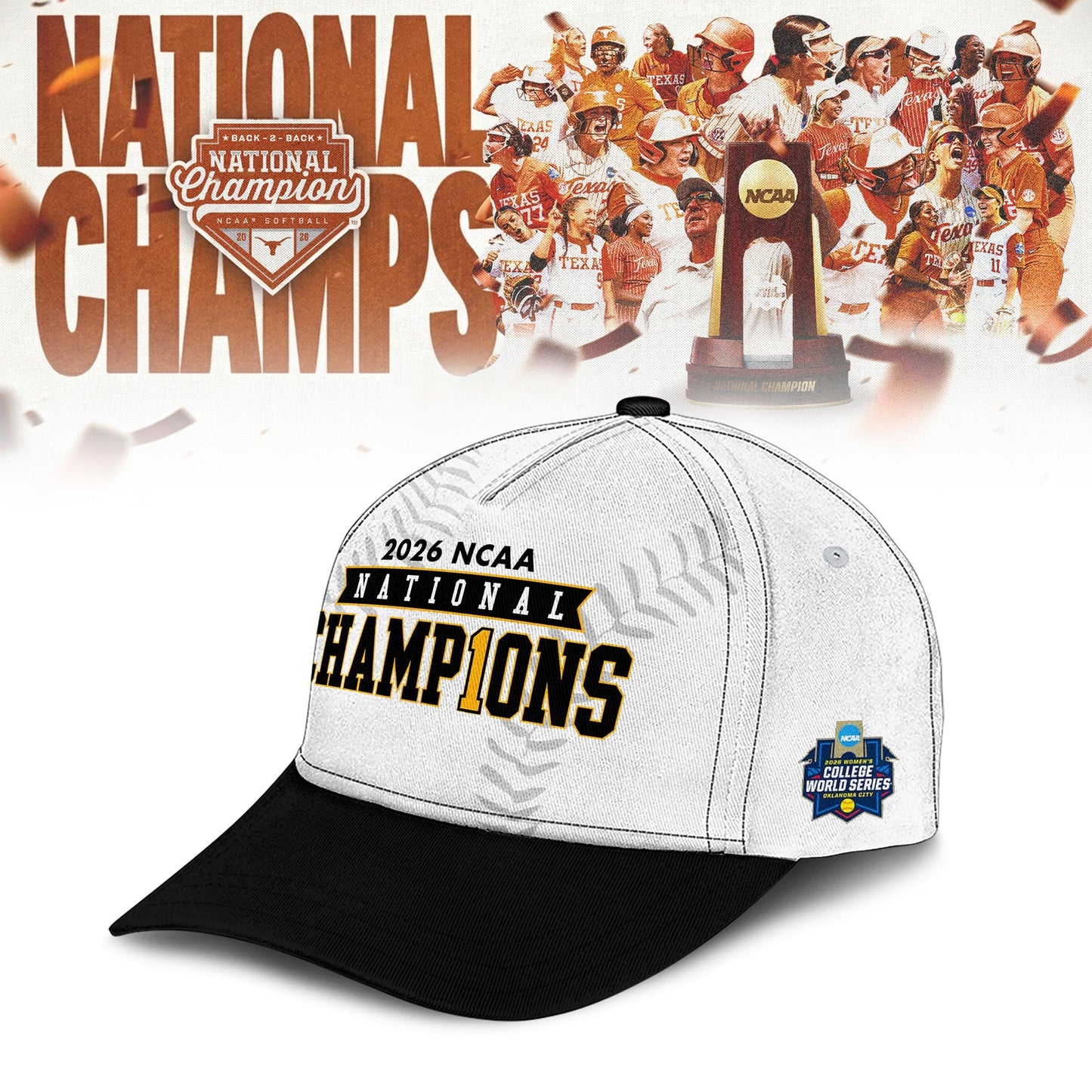 .2026 WCWS Back-To-Back National Champions Sweater