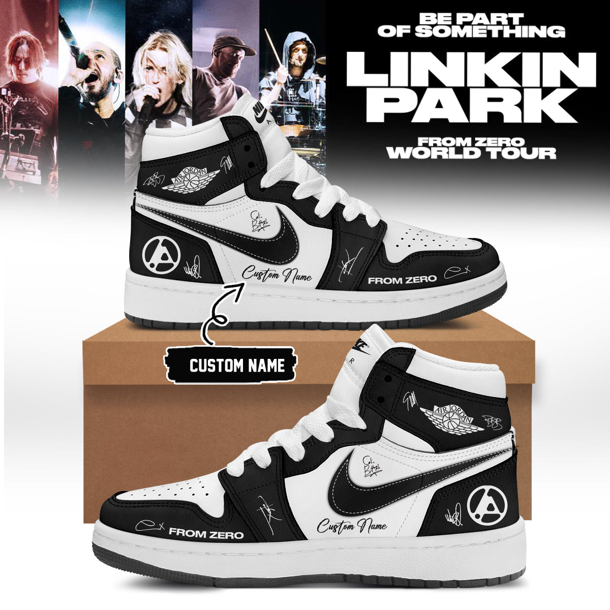Linkin Park From Zero World Tour 2026 Signed Shoes