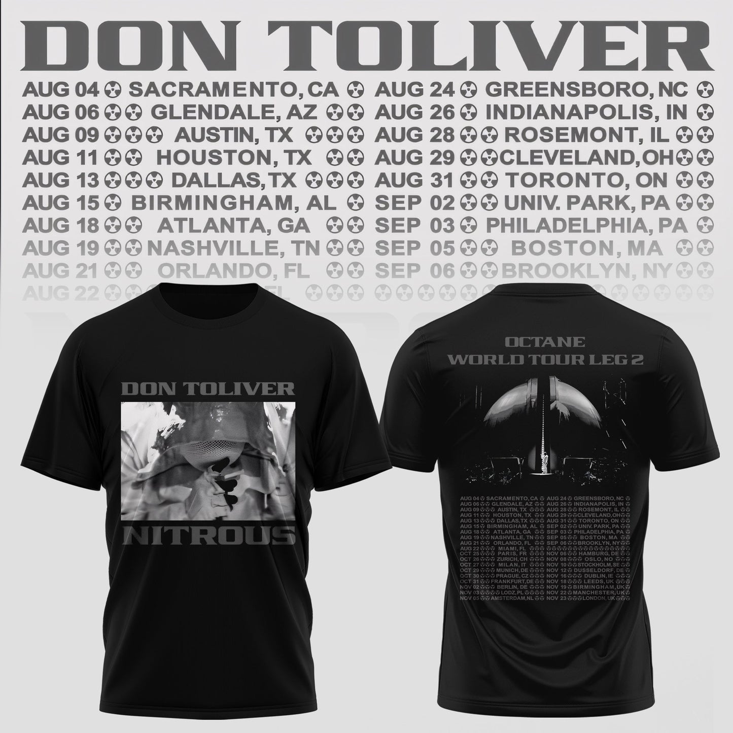 DON TOLIVER “NITROUS” OFFICIAL TSHIRT COLLECTION IS HERE
