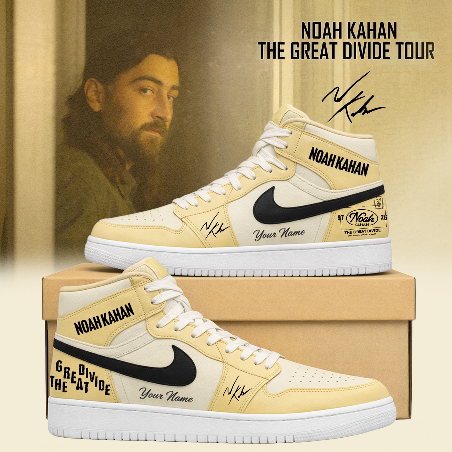 Noah Kahan Tour 2026 Shoes Limited Edition