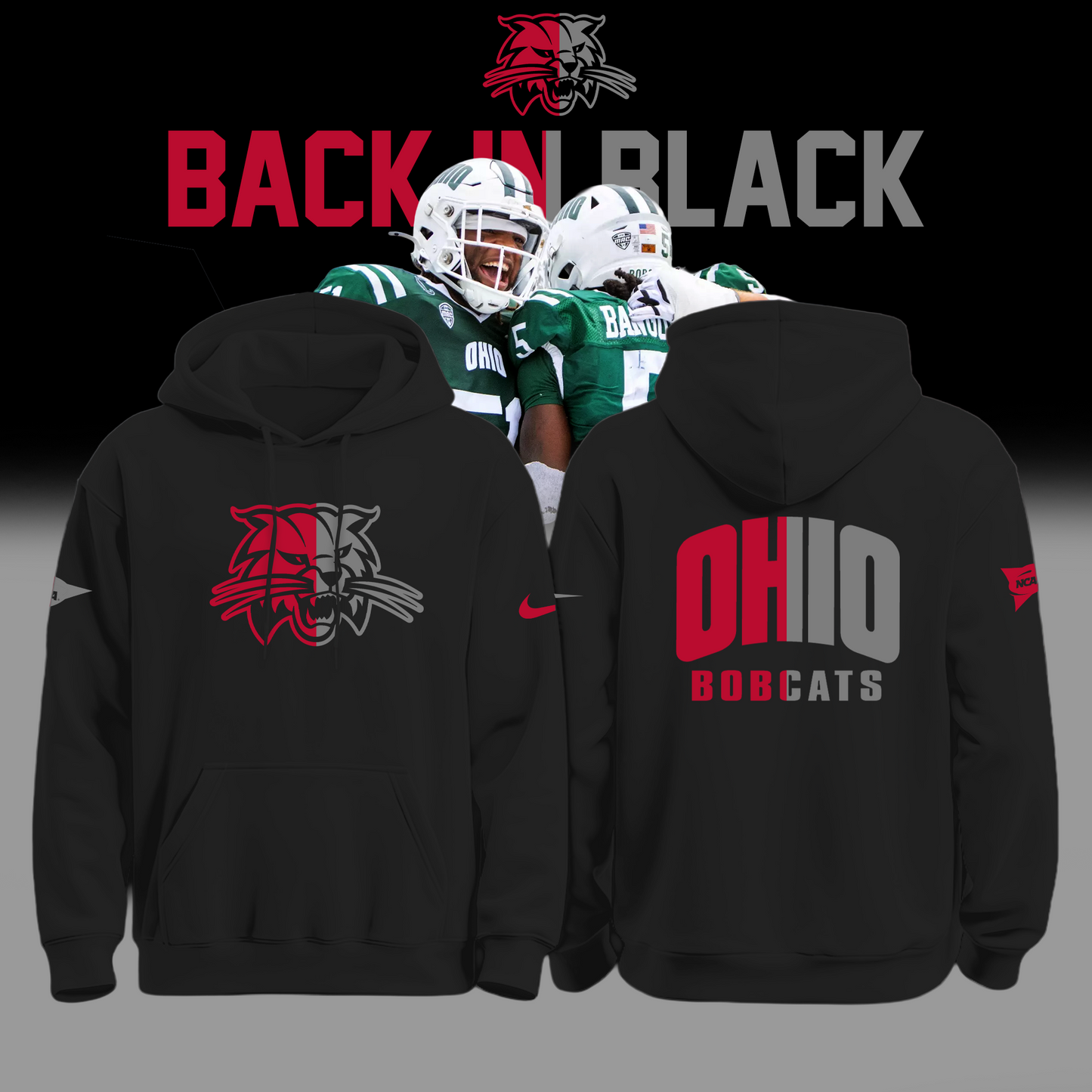 Limited Edition Ohio Bobcats Back In Black Uniform