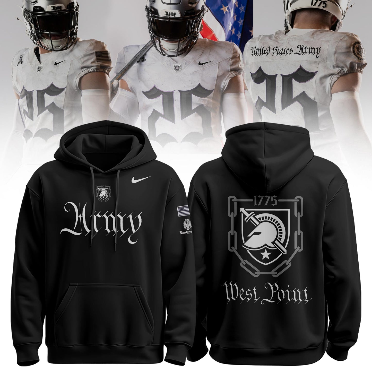 Army West Point Athletics x The Army 250 Collection Limited Edition Hoodie Black