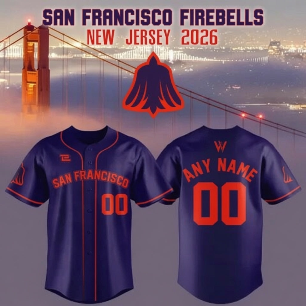WPBL San Francisco Firebells Jersey Est.2026