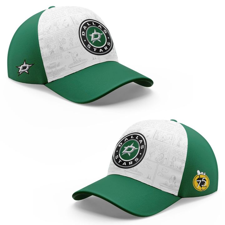Limited Edition Dallas Stars '' Peanuts Night '' 2025 T-shirt