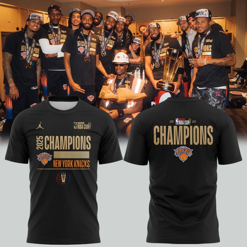 New York Knicks 2025 Cup Champions Combo T-Shirt
