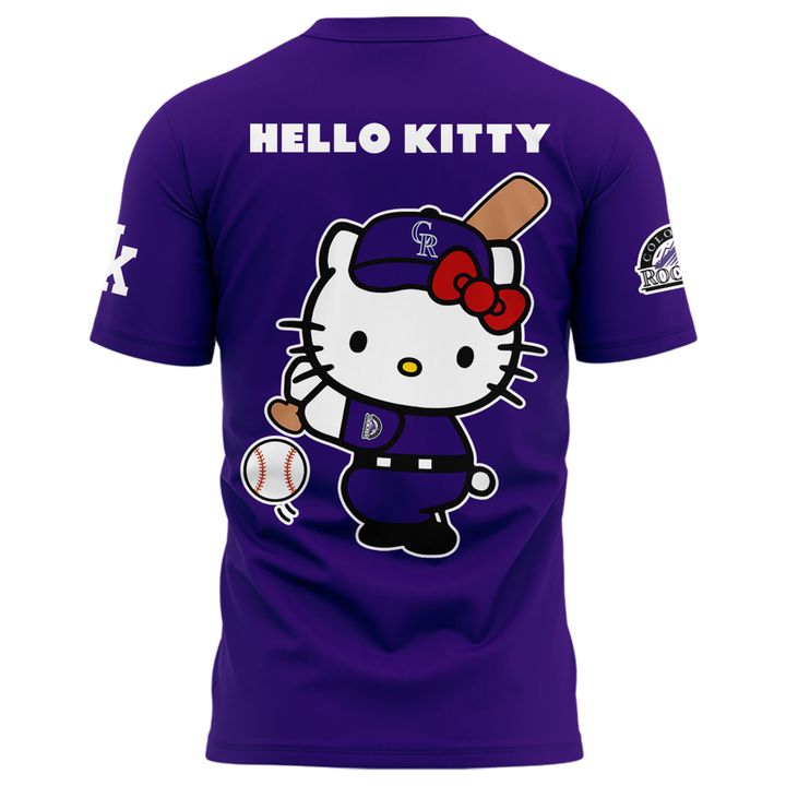 Exclusive 2026 T-Shirt Colorado Rockies x Hello Kitty for fans!