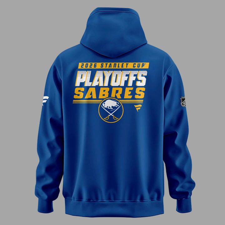 Buffalo Sabres Royal 2026 Stanley Cup Playoffs Pro Rink Hoodie - Limited Edition