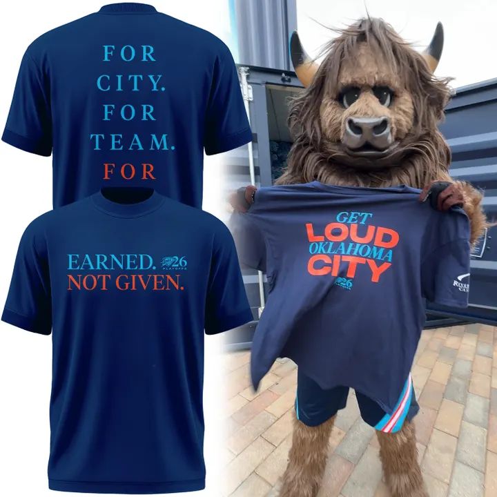 New Oklahoma City Thunder Playoffs Earned. Not Given. T-Shirt.