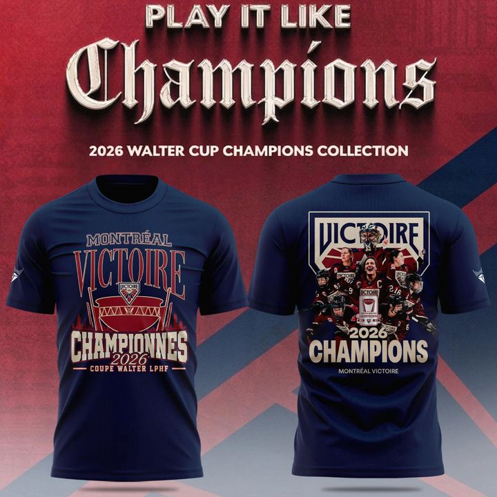Adult & Kids Montreal Victoire 2026 Champions Locker Room Storm T-Shirt