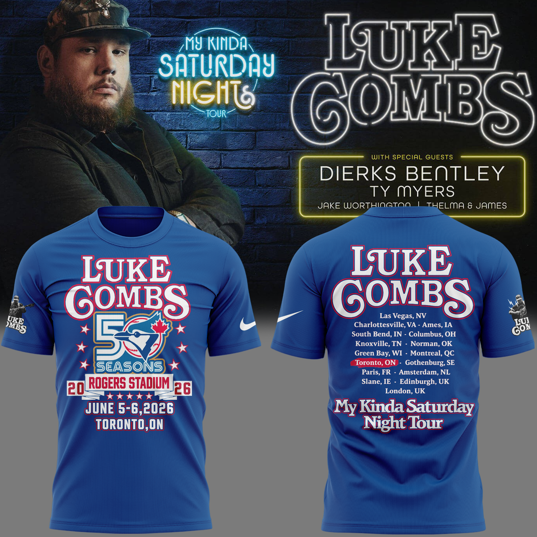 Toronto Blue Jays x LC My Kinda Saturday Night Tour 2026 Limited Edition T-shirt