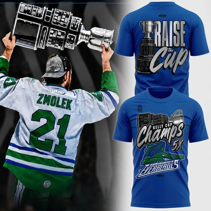 Limited Edition Florida Everblades 2026 Kelly Cup Champions TShirt