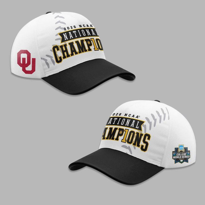 Men's Gray Oklahoma Sooners 2026 Baseball Men's College World Series Champions Locker Room T-Shirt
