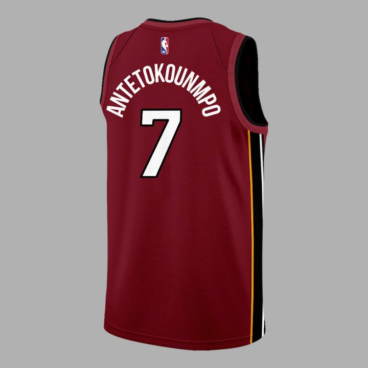 Giannis Antetokounmpo Miami HEAT Red Jersey