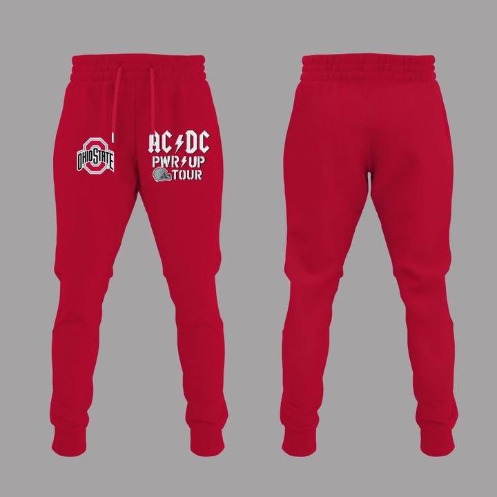 Sweatshirt AC/DC x Ohio State Buckeyes Football - Power Up Tour 2026 Sweatshirt