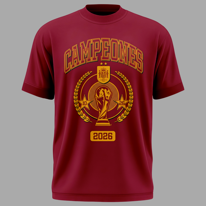 Spain National Team 2026 FIFA World Cup Champions T-Shirt