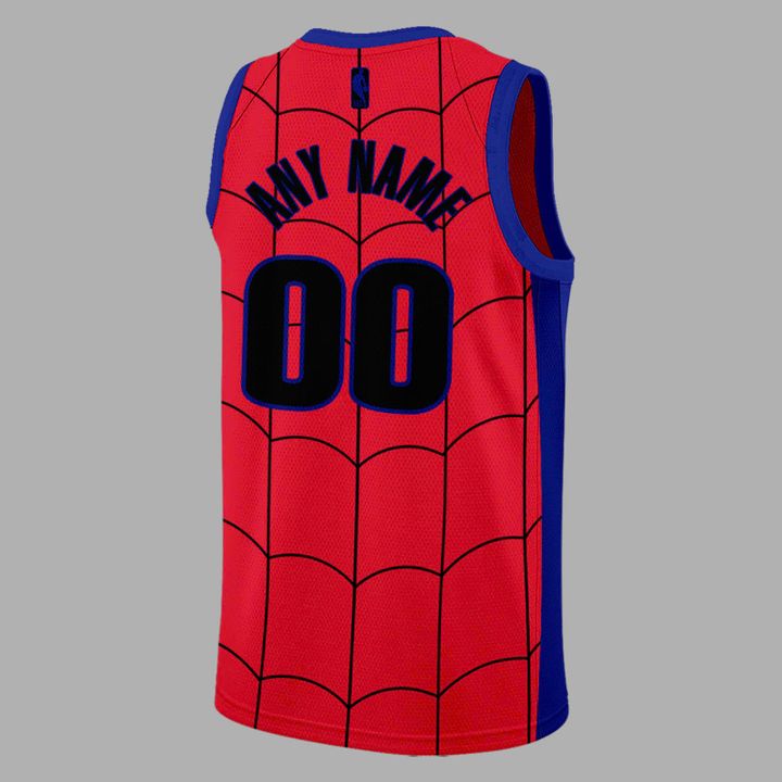 Detroit Pistons Custom "Spidey Concept" Jersey