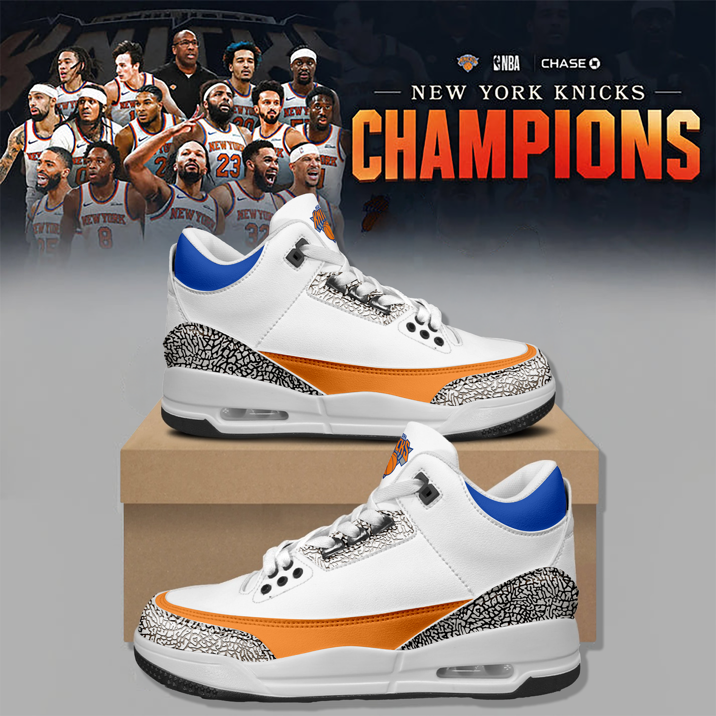 New York Knicks Eastern Conference Champions Shoes
