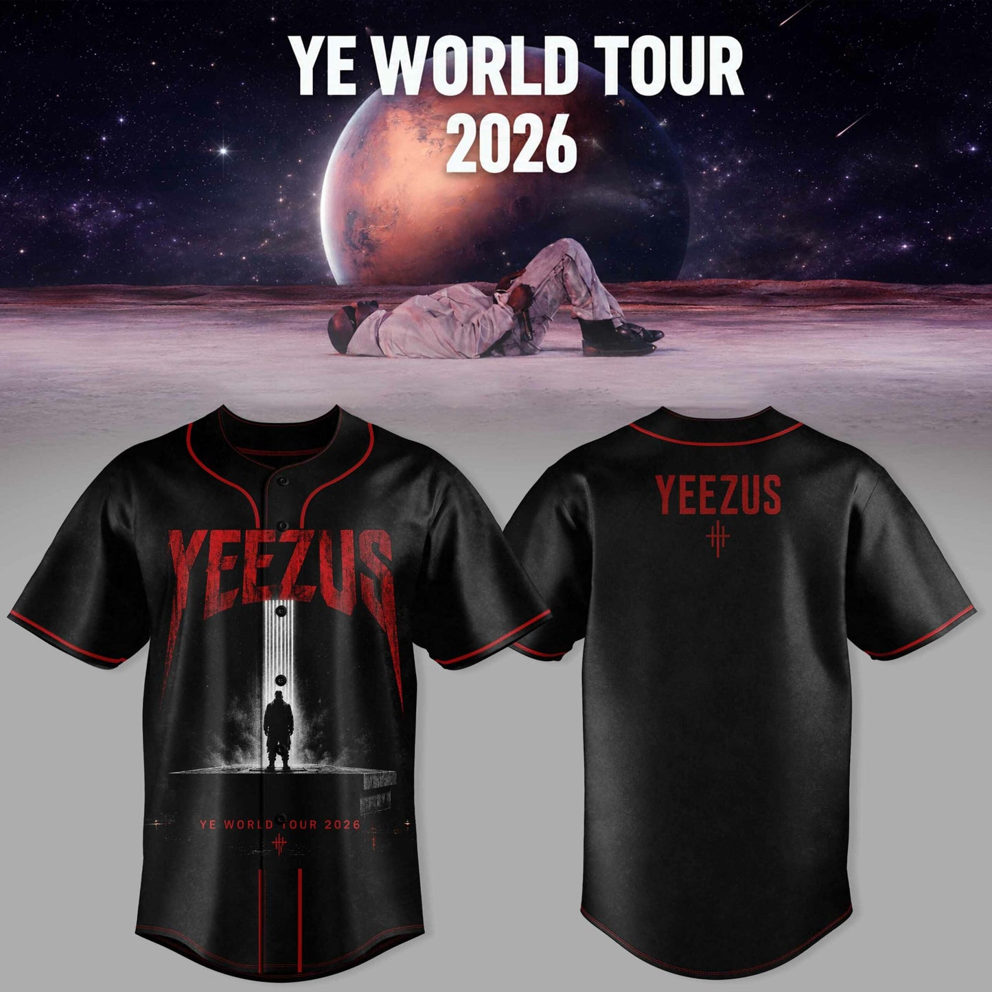 Bully Live Concert Tour 2026 Premium 3D Baseball Jersey – Streetwear Style