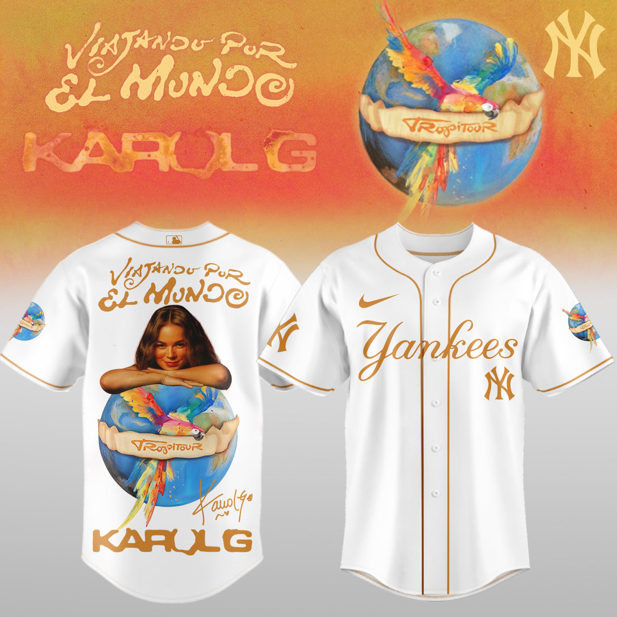 Karol G x Baseball – Nos Vamos de Tour JERSEY(All Team )