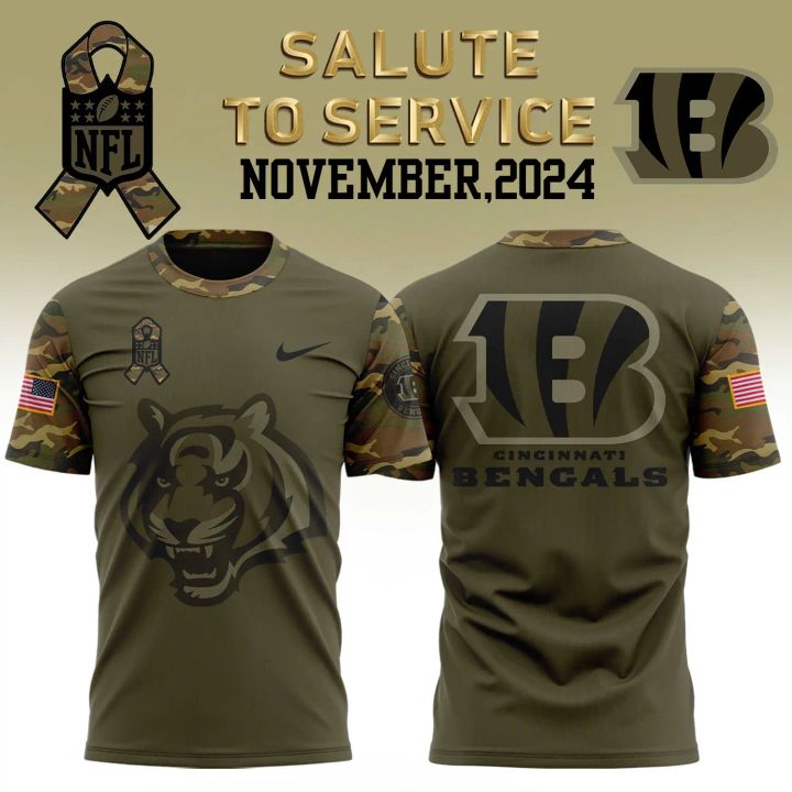 Cincinnati Bengals Salute to Service Limited T-shirt