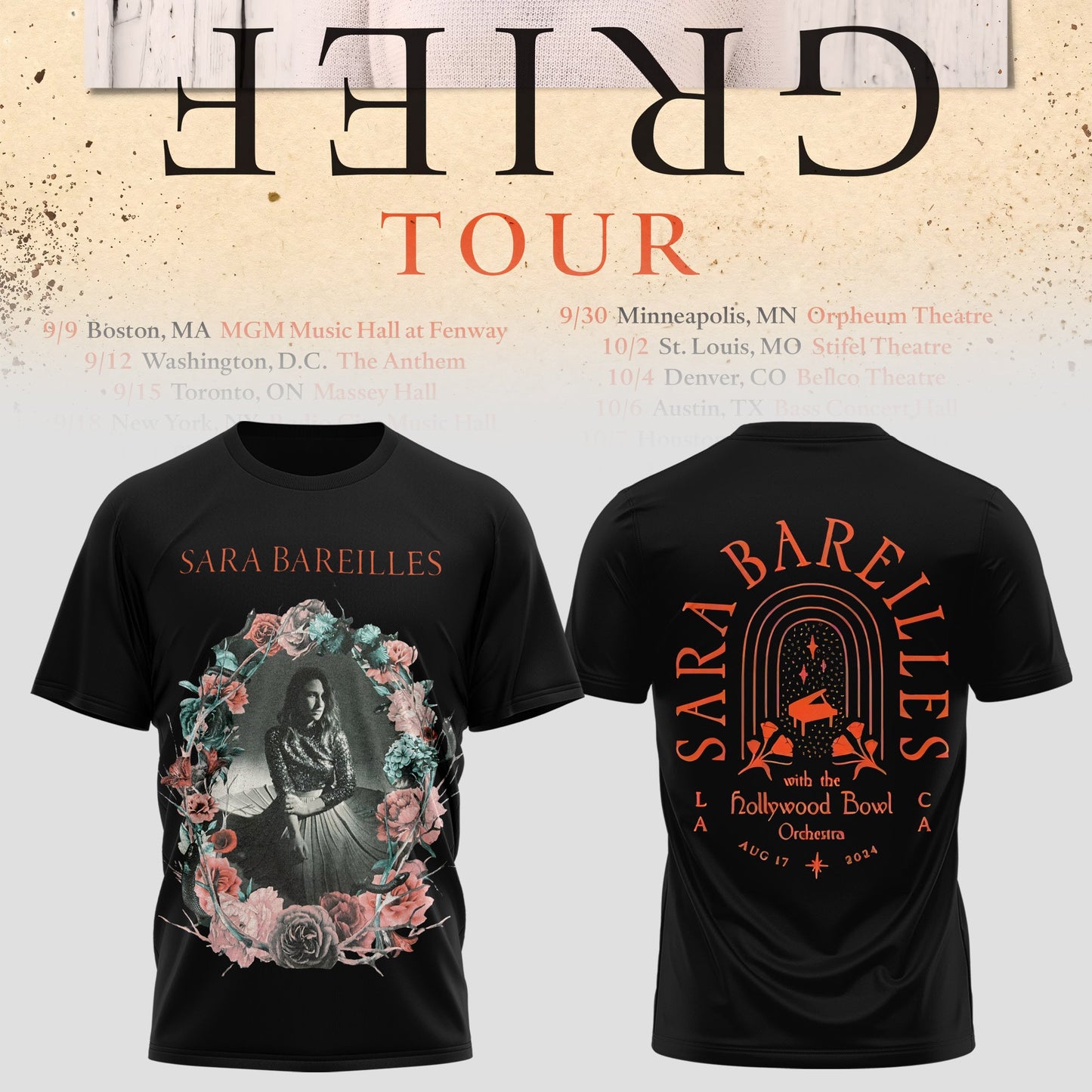 SARA BAREILLES “GOOD GRIEF” TOUR COLLECTION TEE