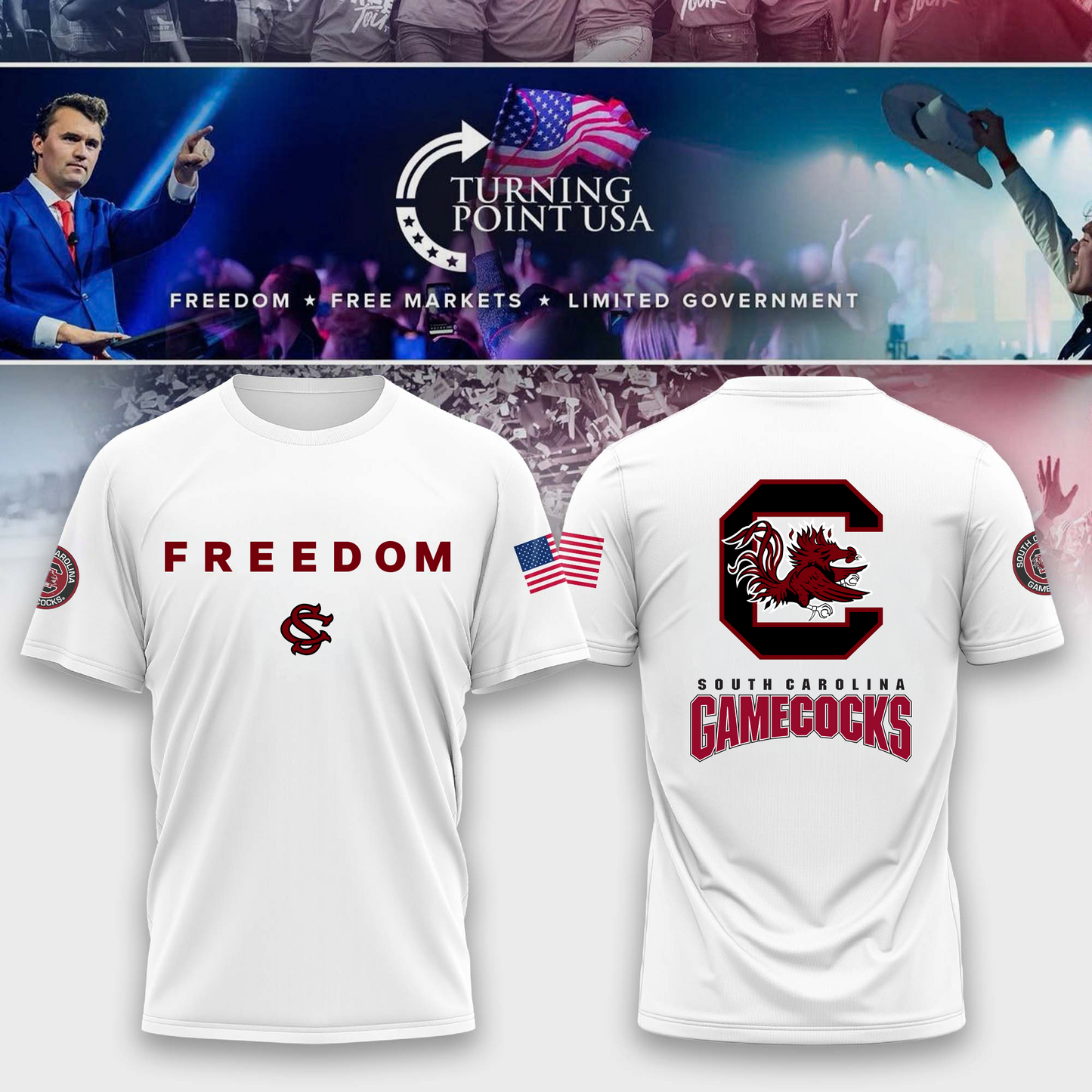 South Carolina Gamecocks Freedom Tshirt